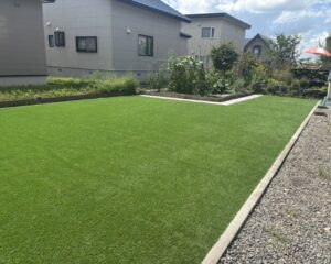 東川町 O様邸　人工芝張替工事
